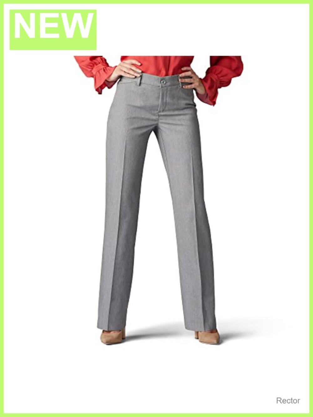 Women's Ultra Lux Comfort Flex Motion Trouser Pants Regular Fit Mid Rise
